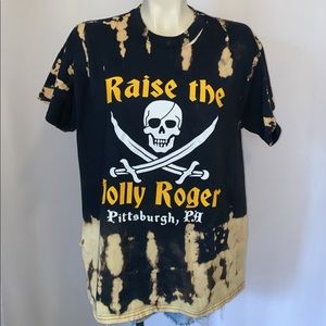*CUSTOM DYED PITTSBURGH PIRATES TSHIRT-1